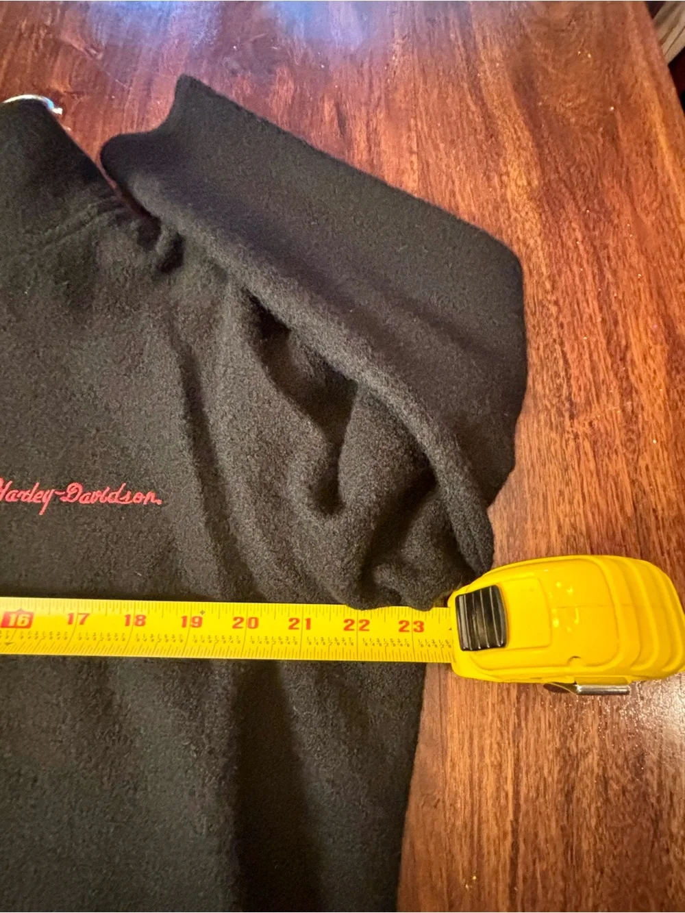 Harley-Davidson Black Full-Zip Knit Jacket with Red Script Logo